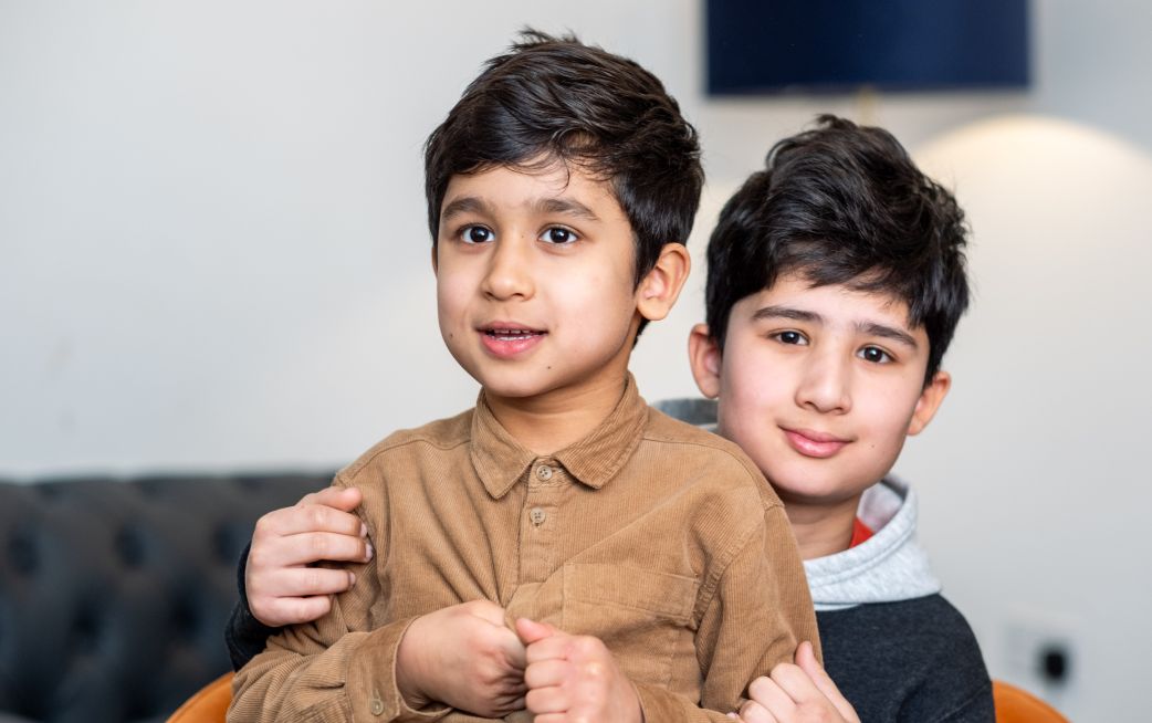 team members gathered together