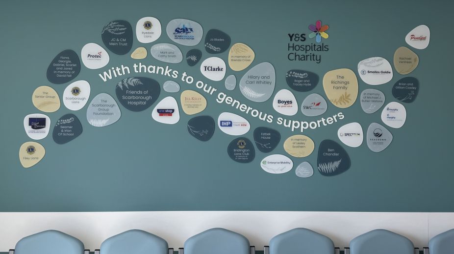 Photo of the terrace area of the Scarborough Urgent and Emergency Centre funded by the charity